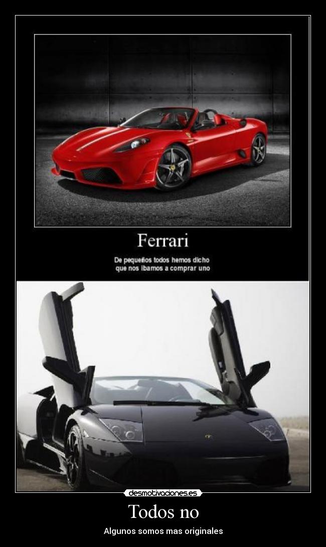 carteles ferrari pequeno todos lamborghini desmotivaciones