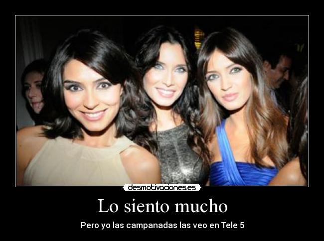 Lo siento mucho - Pero yo las campanadas las veo en Tele 5