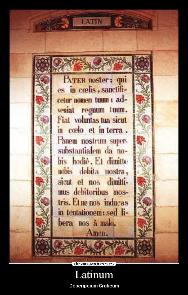 Latinum - Descripcium Graficum
