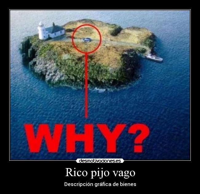 Rico pijo vago - Descripción gráfica de bienes