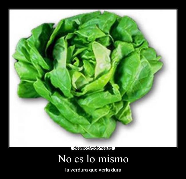 No es lo mismo -