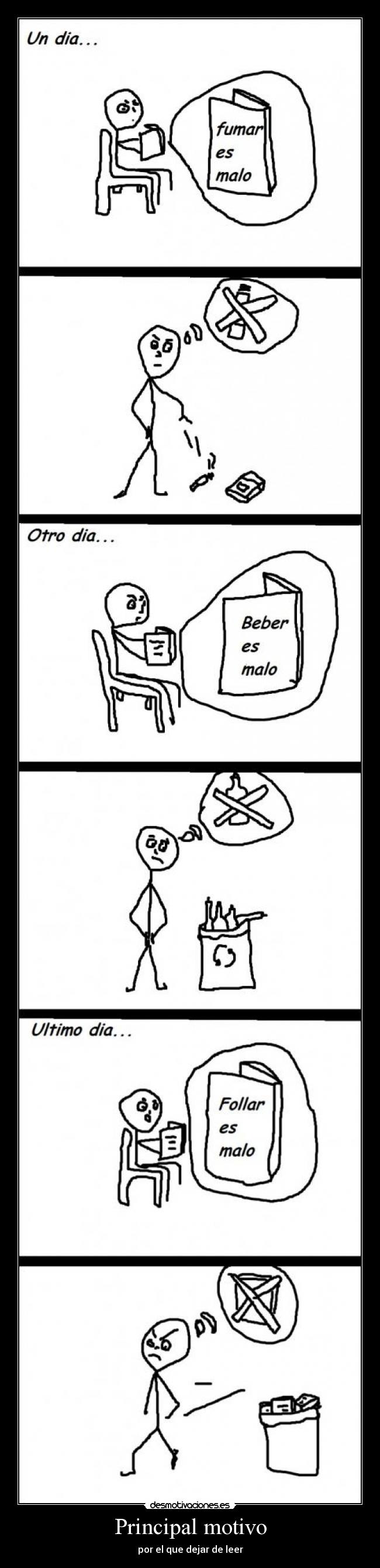 Principal motivo - por el que dejar de leer