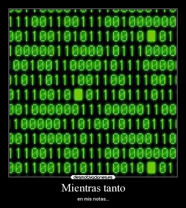 Mientras tanto - en mis notas...