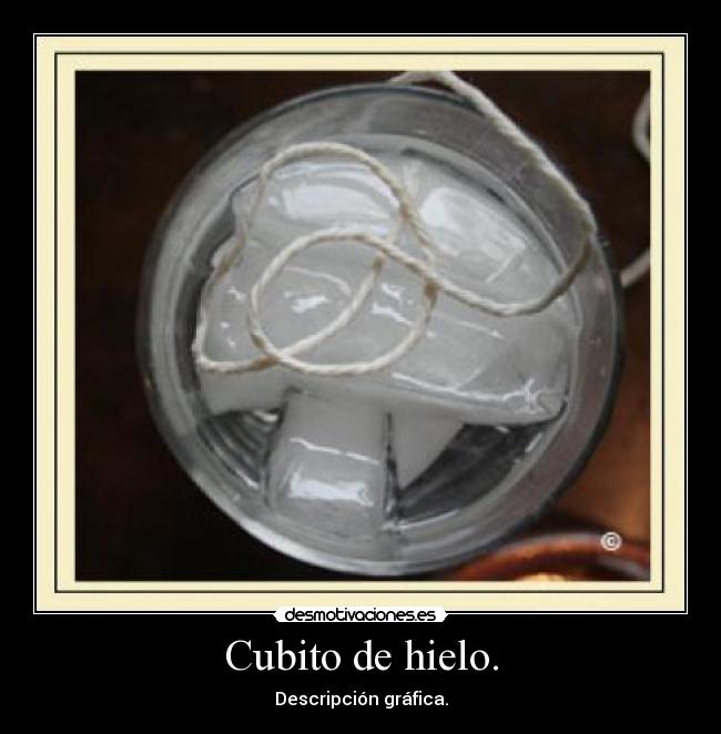 Cubito de hielo. - Descripción gráfica.