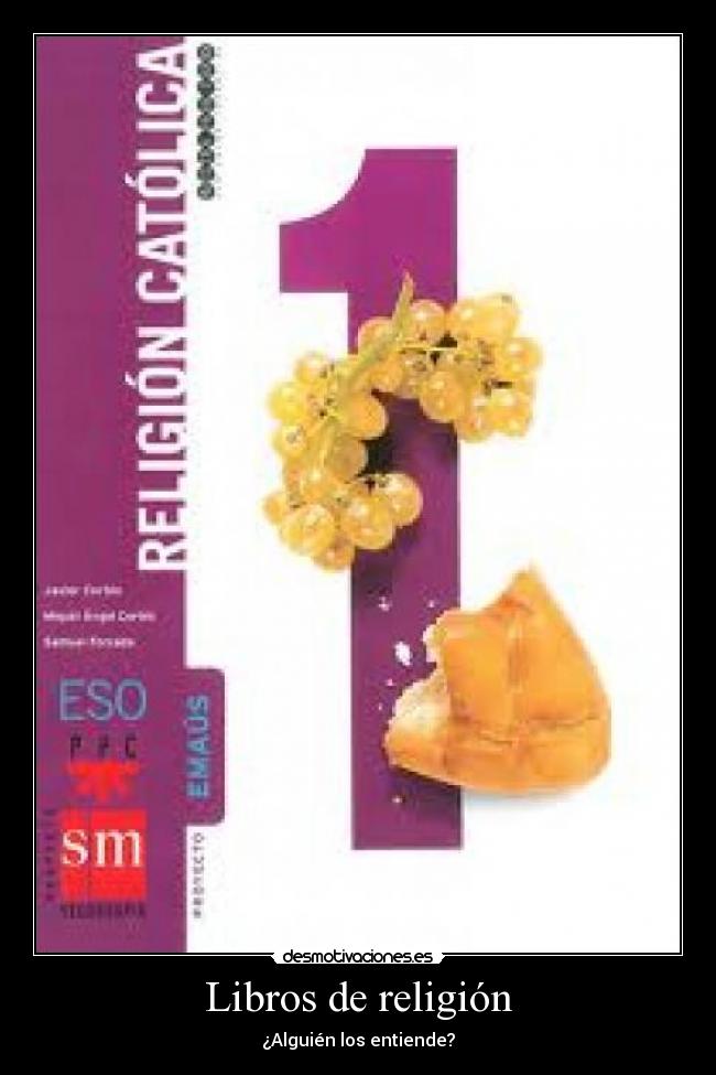Libros de religión - ¿Alguién los entiende?