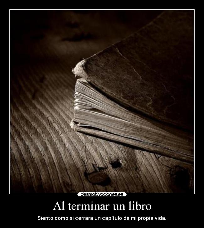 Al terminar un libro - 