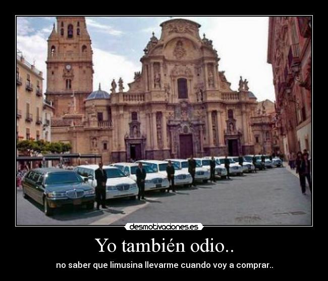 Yo también odio.. -