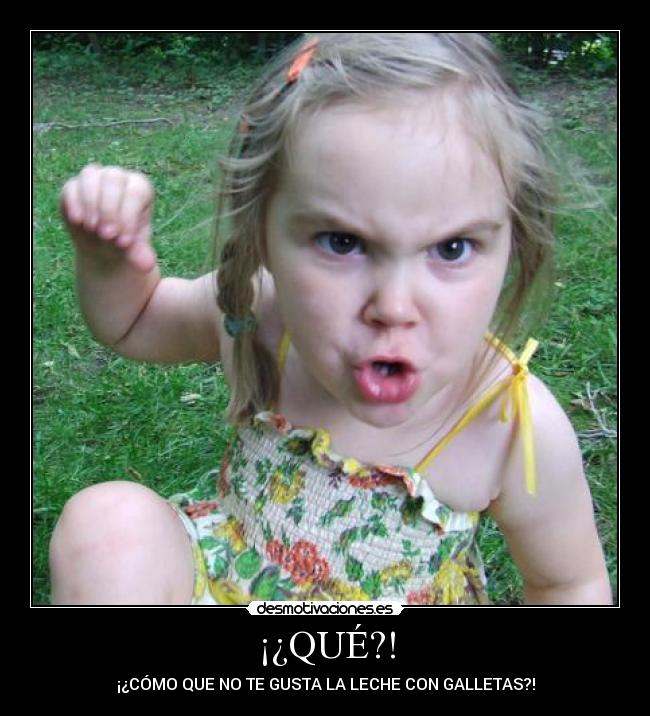 ¡¿QUÉ?! - ¡¿CÓMO QUE NO TE GUSTA LA LECHE CON GALLETAS?!