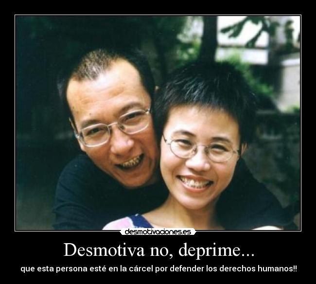 Desmotiva no, deprime... - que esta persona esté en la cárcel por defender los derechos humanos!!