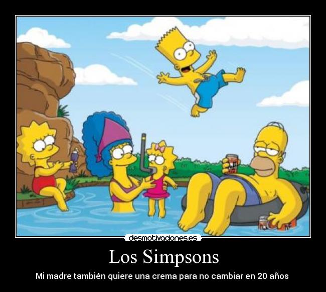 Los Simpsons - Mi madre también quiere una crema para no cambiar en 20 años
