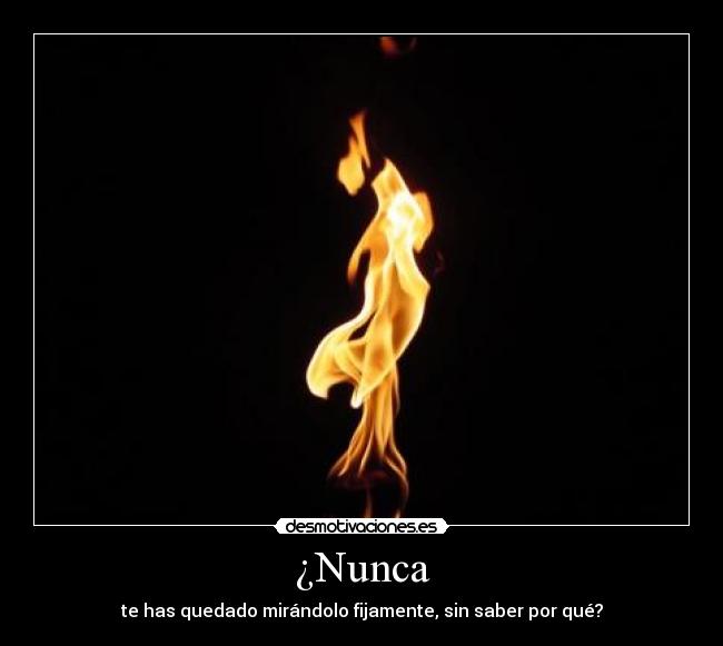 ¿Nunca -