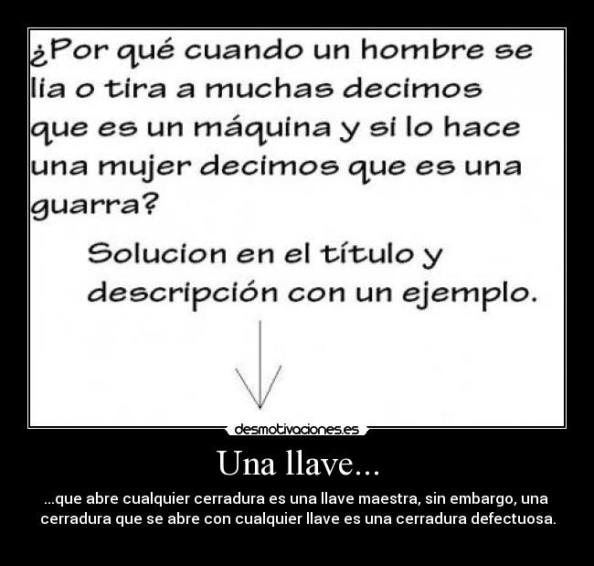 Una llave... - 
