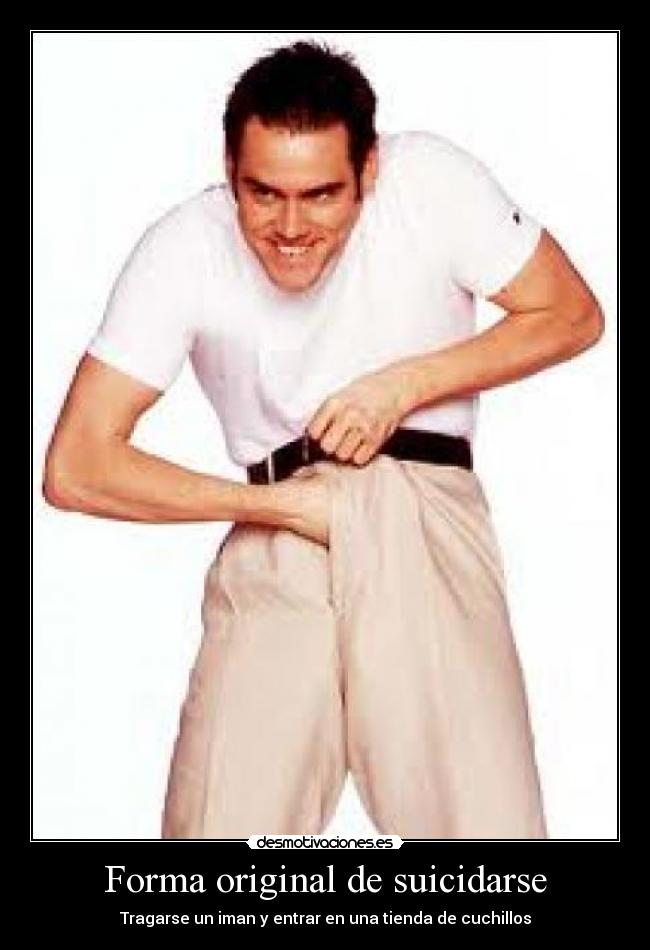 Forma original de suicidarse -