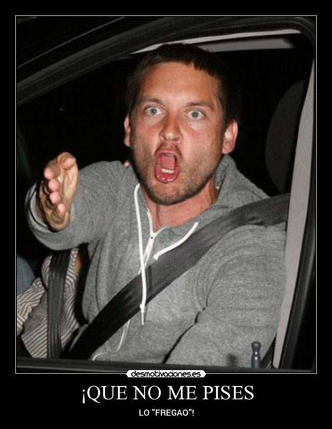 ¡QUE NO ME PISES -