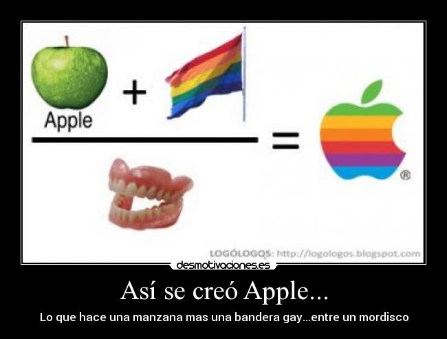 carteles apple logo desmotivaciones