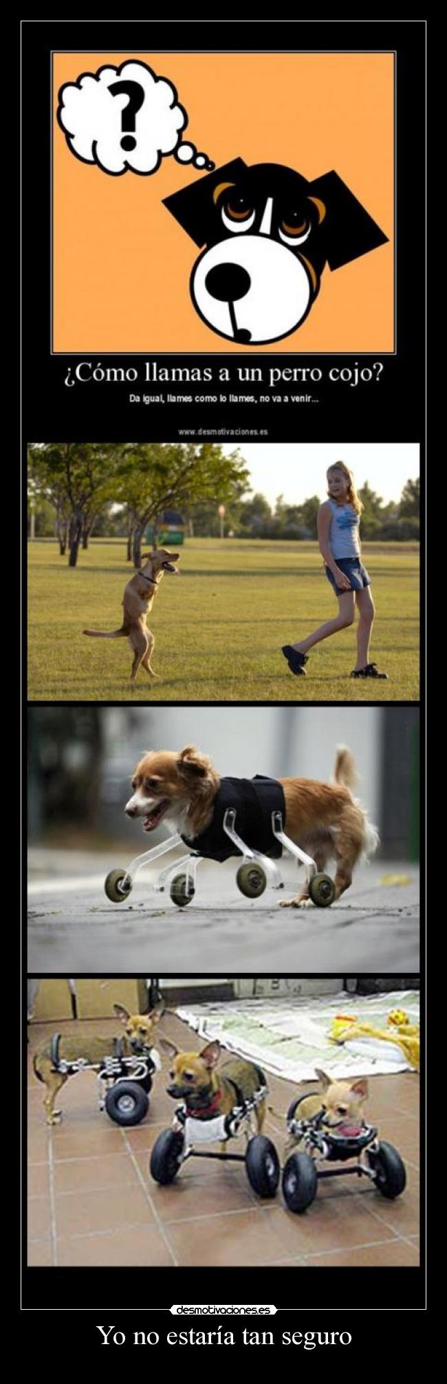 Yo no estaría tan seguro -