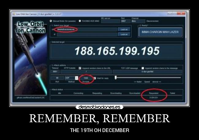 REMEMBER, REMEMBER - THE 19TH OH DECEMBER