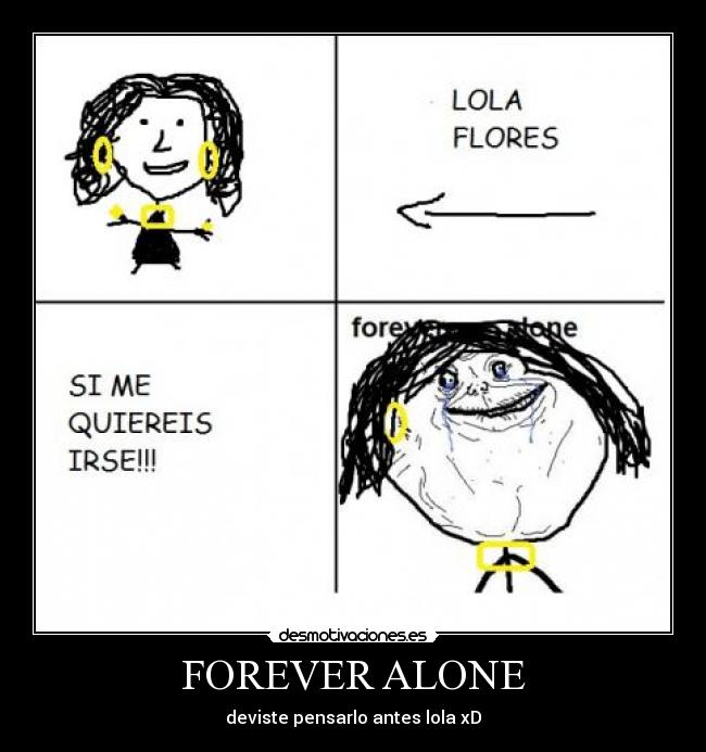 carteles forever alone desmotivaciones