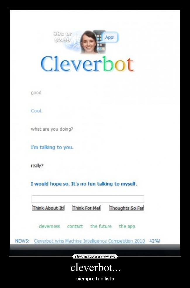 cleverbot... -