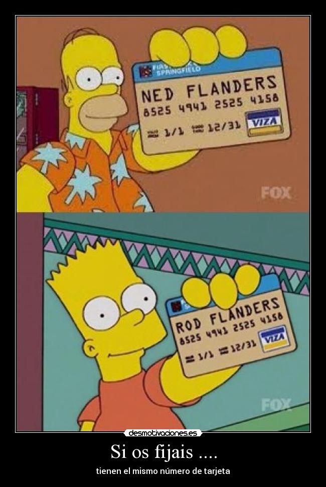 Si os fijais .... - tienen el mismo número de tarjeta