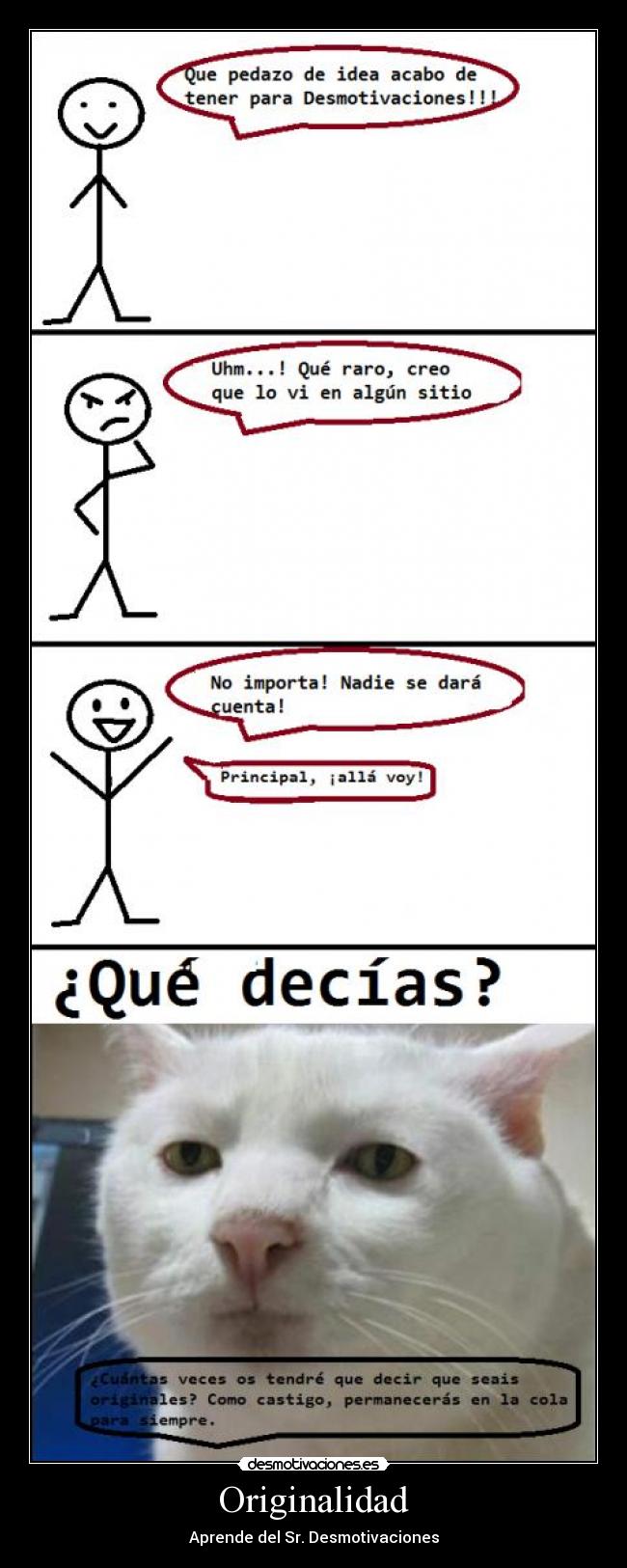 Originalidad - Aprende del Sr. Desmotivaciones