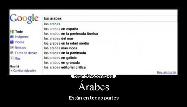 Árabes - Están en todas partes