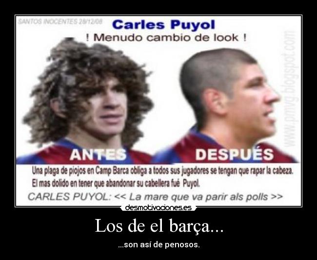Los de el barça... -
