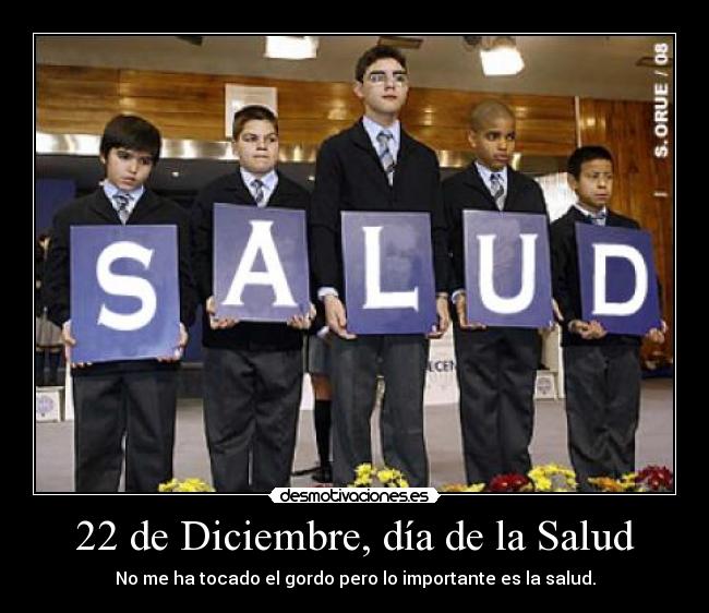 22 de Diciembre, día de la Salud - 