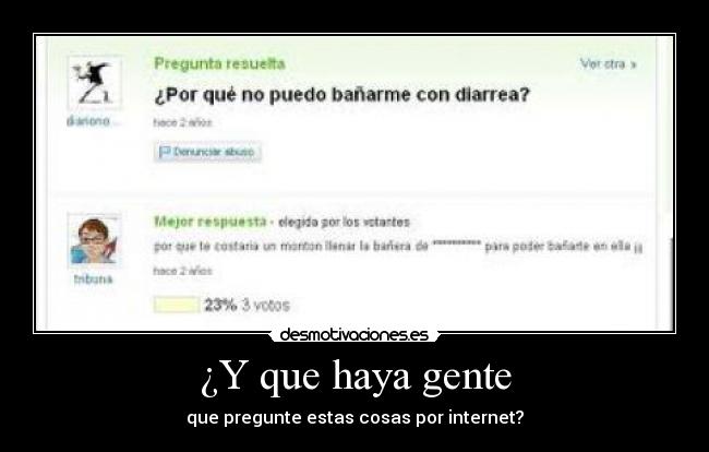 ¿Y que haya gente - 