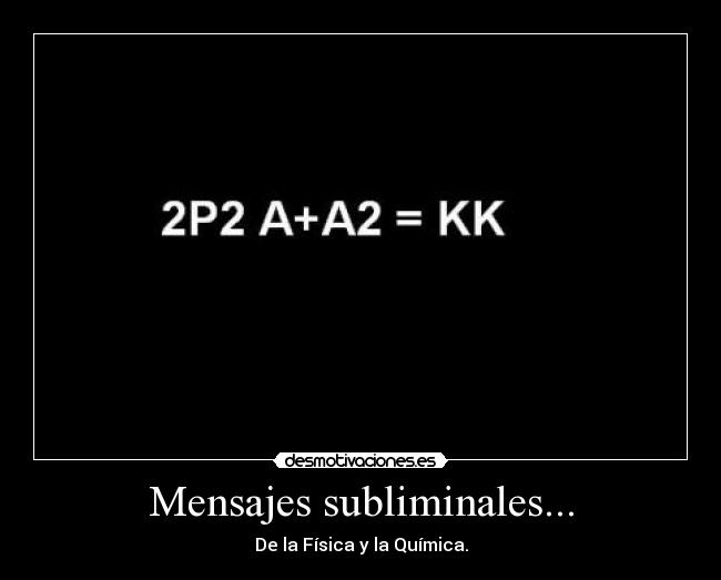 Mensajes subliminales... -
