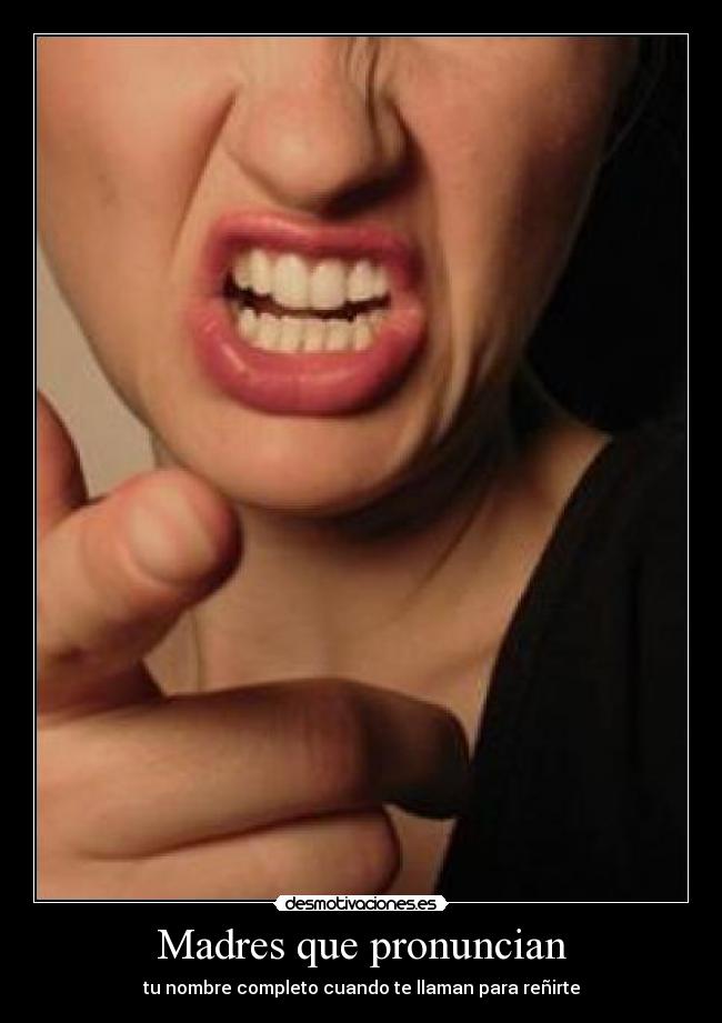 Madres que pronuncian -