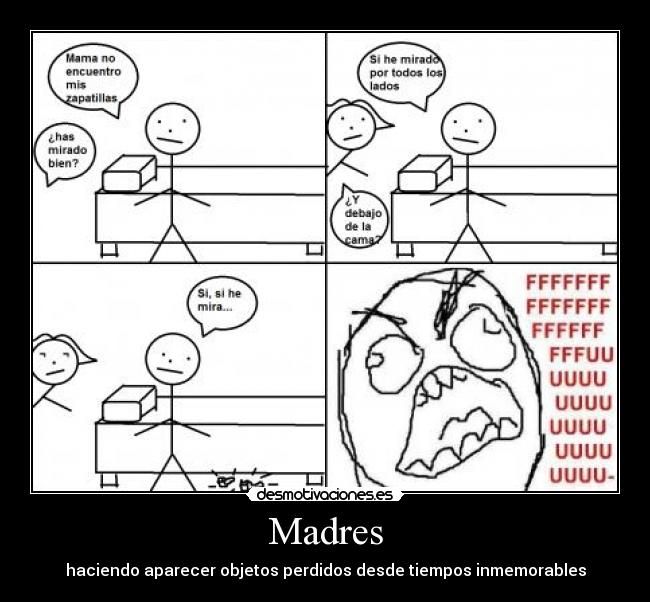 Madres - haciendo aparecer objetos perdidos desde tiempos inmemorables