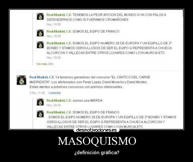 MASOQUISMO - ¿definición gráfica?