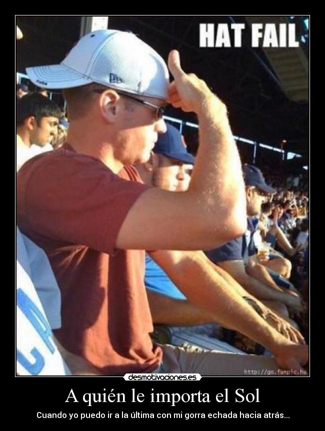 A quién le importa el Sol - 