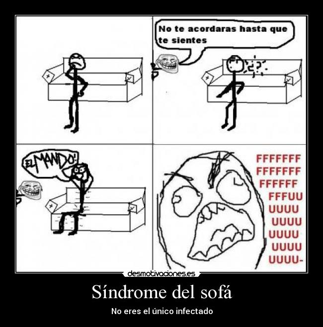 carteles sindrome del sofa desmotivaciones