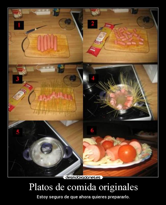 Platos de comida originales -