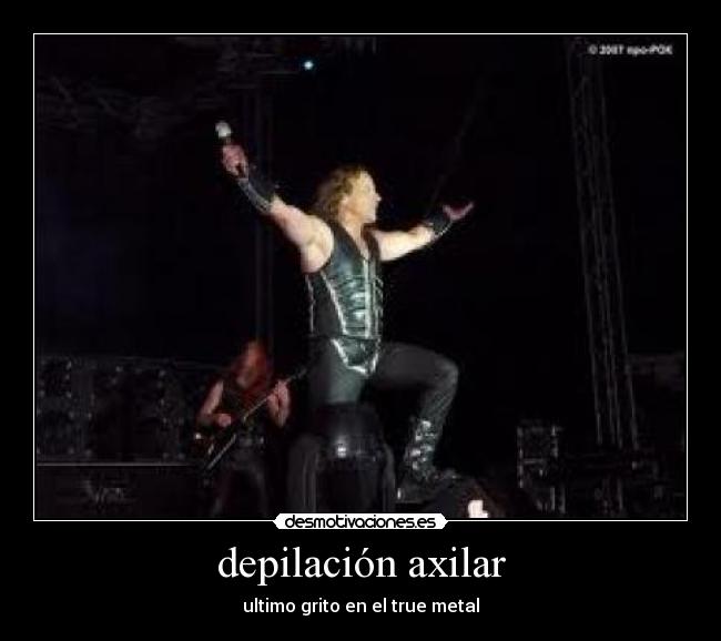 depilación axilar - ultimo grito en el true metal