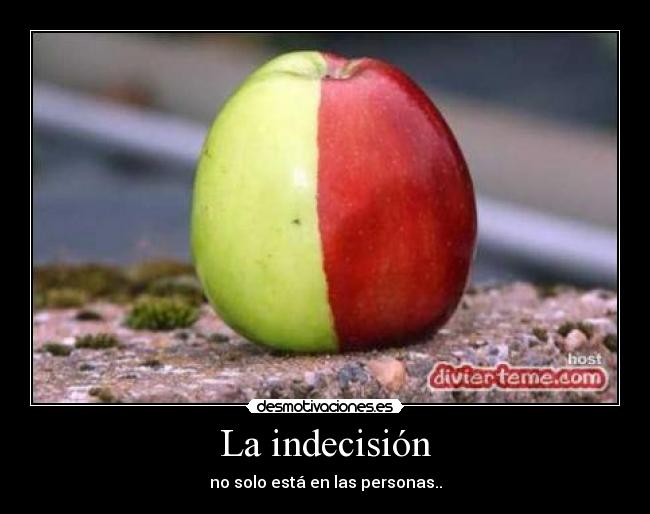 La indecisión -