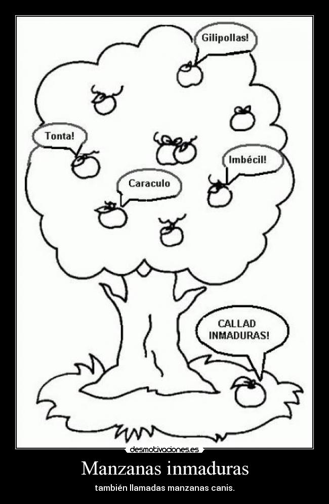 Manzanas inmaduras -