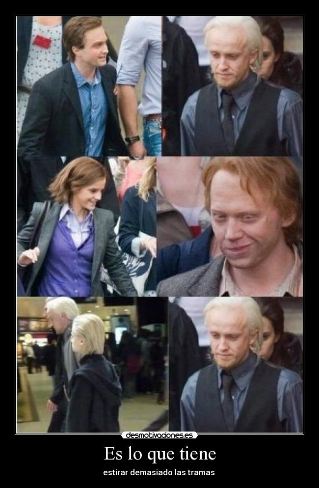 Es lo que tiene - estirar demasiado las tramas 