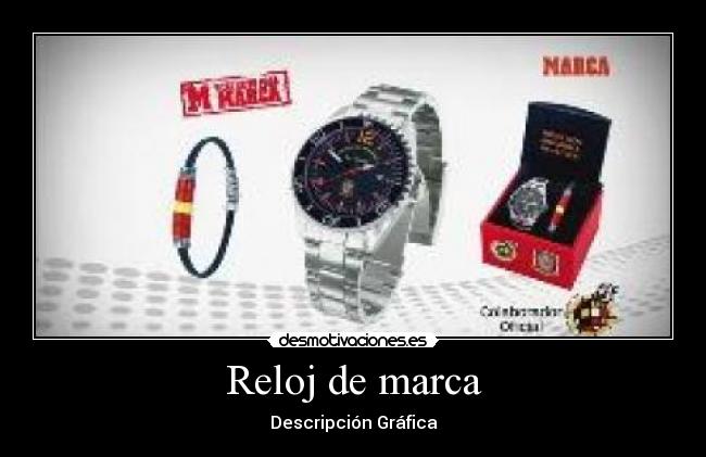 Reloj de marca - Descripción Gráfica