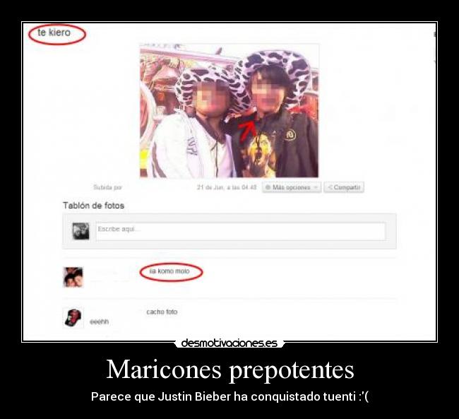 Maricones prepotentes - Parece que Justin Bieber ha conquistado tuenti :(