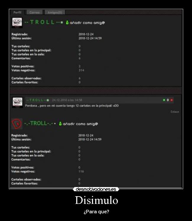 Disimulo - ¿Para que?