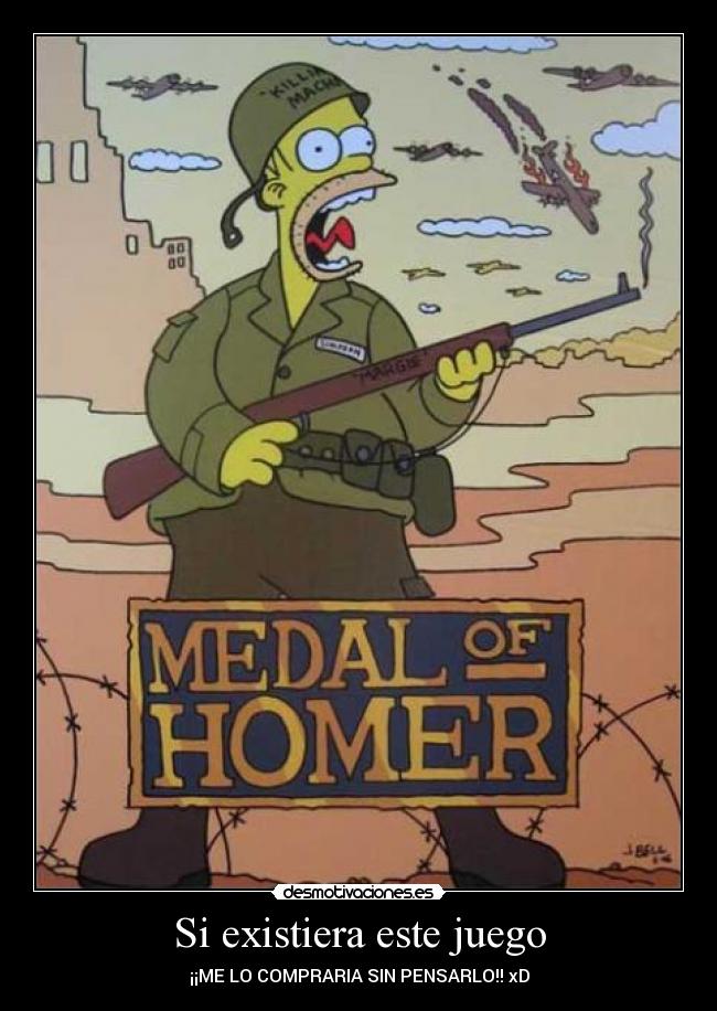 carteles homer simpson medal desmotivaciones