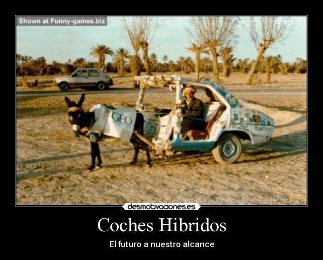 carteles coche hibrido desmotivaciones