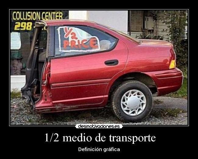 1/2 medio de transporte -