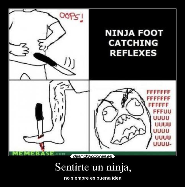 carteles ninja desmotivaciones