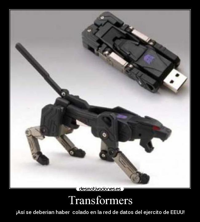 carteles transformers eeuu usa pen moden usb ejercito estados nidos desmotivaciones