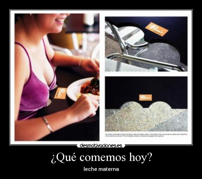 ¿Qué comemos hoy? - leche materna