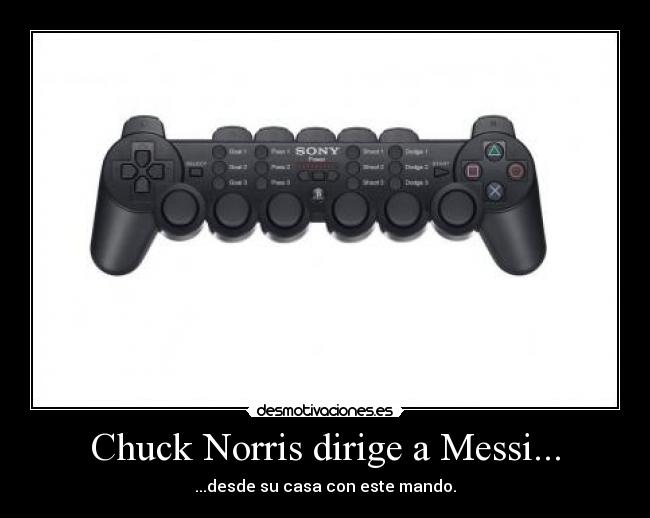 Chuck Norris dirige a Messi... - 